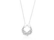 Icon Bijoux P50160R C02 Holiday Wreath Clear Crystal Pendant