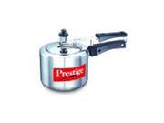 Prestige PRNPC2 Small Nakshatra Plus Flat Base Aluminum Pressure Cooker for Gas and Induction Stove Silver 2 Liter