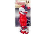 Ethical Dog 689879 Play Strong Mini Tugs Chew With Rope Red Small