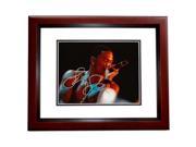 8 x 10 in. Trey Songz Autographed Concert Photo Mahogany Custom Frame