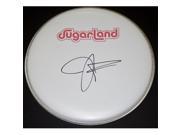 Jennifer Nettles Autographed Drum Head with Sugarland Logo Sticker