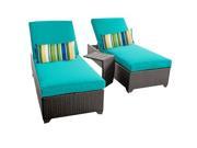 TKC Classic Chaise Lounges Outdoor Wicker Patio Furniture Set of 2