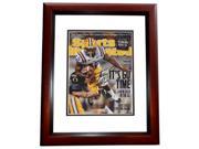8 x 10 in. Michael Ford Autographed LSU Tigers Photo Mahogany Custom Frame