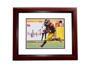 8 x 10 in. Marqise Lee Autographed USC Trojans Photo Mahogany Custom Frame