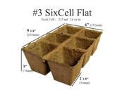 CowPots 3 in. Six Cell Pot 235 ml 14 Cubic Inch