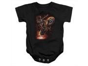 Anne Stokes Hellrider Infant Snapsuit Black Small 6 Mos