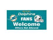Fan Creations N0617 Miami Dolphins Fans Welcome Sign
