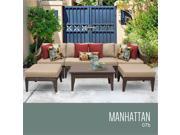 TKC Manhattan 7 Piece Outdoor Wicker Patio Furniture Set