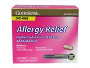 GoodSense Allergy Relief 25 Mg Dye Free Softgels 24 Count