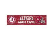 Fan Creations C0580L University Of Alabama Distressed Man Cave Sign 24