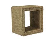 Household Essential ML 5607 Household Essentials 15.75 by 15.75 by 11 Inch End Table Mid Seagrass