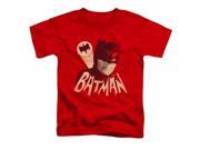 Trevco Batman Classic Tv Bat Signal Short Sleeve Toddler Tee Red Large 4T
