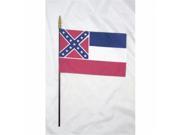 Annin Flagmakers 150134 8 x 12 in. Eb Mississippi Mounted