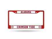 Alabama Crimson Tide Metal License Plate Frame Red
