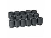 Grey Pneumatic 9016D 1 in. Drive 16 Piece Deep Fractional Set 2.06 in. 3 in.