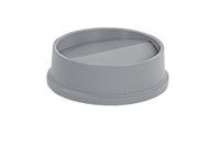Rubbermaid Commercial Products RCP 2672 GRA Untouchable Round Top Gray