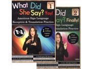 Harris Communications DVD432 What Did She Say Volume 1 Yay and Volume 2 Finally