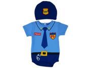 SOZO Police Bodysuit Cap Set 6 12 Months