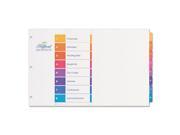 Avery Dennison 11148 Ready Index Customizable Table Of Contents Multicolor Dividers 8 Tab