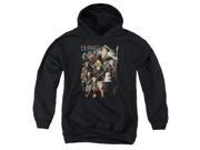 Trevco The Hobbit Somber Company Youth Pull Over Hoodie Black Medium