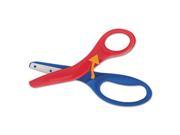 Fiskars Manufacturing 1949001001 5 in. Preschool Training Scissors 1.5 in. Cut Red Blue