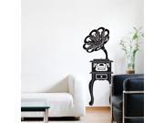 Adzif S3384R70 Phonograph Black Wall Decal Color Print
