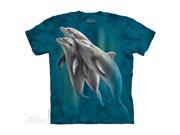 The Mountain 1039953 Three Dolphins T Shirt Extra Large