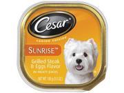 Cesar K33581 3.5 oz. Sunrise Grilled Steak Eggs Dog Food Pack Of 24