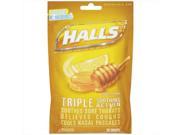 Halls Cough Suppressant Oral Anesthetic Menthol Honey Lemon 30 Drops
