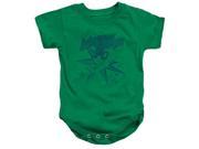 Trevco Mighty Mouse Mighty Mouse Infant Snapsuit Kelly Green Medium 12 Mos