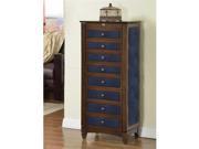 Nathan Direct J1248ARM L COF 8 Drawer Jewelry Armoire With Cushions Coffee