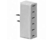 Cooper Wiring 1104173 White 3 Outlet 2 Wire Tap Or Adapter