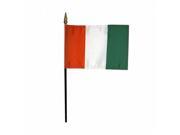 Annin Flagmakers 210073 4 x 6 in. Eb Ivory Coast Mounted - 12 Pack Annin Flagmakers 210073 4 x 6 in. Eb Ivory Coast Mounted - 12 Pack