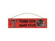 Fan Creations C0580L Texas Tech University Distressed Man Cave Sign 24