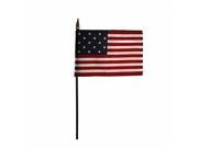 Annin Flagmakers 323100 4 x 6 in. Eb Star Spangled Bnr Mounted 12 Pack
