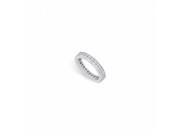 Fine Jewelry Vault UBAGSQ200CZ1602 CZ Eternity Band 2 CT Princess Cut AAA CZ Eternity Band in 925 Sterling Silver