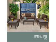 TKC Manhattan 7 Piece Outdoor Wicker Patio Furniture Set