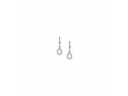 Fine Jewelry Vault UBNER40685AGCZ 0.25 CT TGW CZs Teardrop Earrings in Sterling Silver 32 Stones