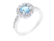 Kate Bissett R08347R C31 07 Bella Birthstone Engagement Ring in Blue Size 7