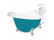 American Bath Factory T021B CH P Marilyn 67 in. Splash Of Color Acrastone Bath Tub Large