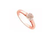 Fine Jewelry Vault UBJS1992AAGVRMG Filigree Design Pastel Pink Morganite in 14K Rose Gold Vermeil over 925 Silver Engagement Ring