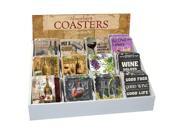 Counter Art CART91713 Love Wine Assortment With Counter Display 72 Coasters
