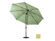 March Products GSCUF118705 5414 DWV 11 ft. Fiberglass Market Umbrella Collar Tilt DV Matted Black Sunbrella Wheat