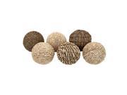 Woodland Import 42958 Decorative Ball with Casual and Simple Design Set of 6