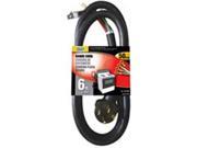 Power Zone ORR628206 Range Cord 6 By 2 8 By 2 Black 6 Ft.