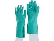 BestA Glove 845 730 08 Medium Nitrile 15 Mil Green Flock Lined Glove