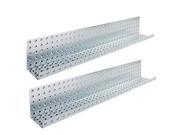 Alligator Board ALGSHELF3x32GALV 3 in. L x 32 in. W Metal Pegboard Shelves Pack of 2