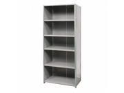 Hallowell F7521 12HG Hallowell Hi Tech Free Standing Shelving 36 in. W x 12 in. D x 87 in. H 725 Hallowell Gray 6 Adjustable Shelves Stand Alone Unit Closed Sty