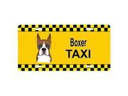 Carolines Treasures BB1347LP Boxer Taxi License Plate