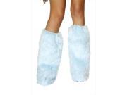 Roma Costume 14 C121 BB O S Synthetic Fur Boot Covers One Size Baby Blue